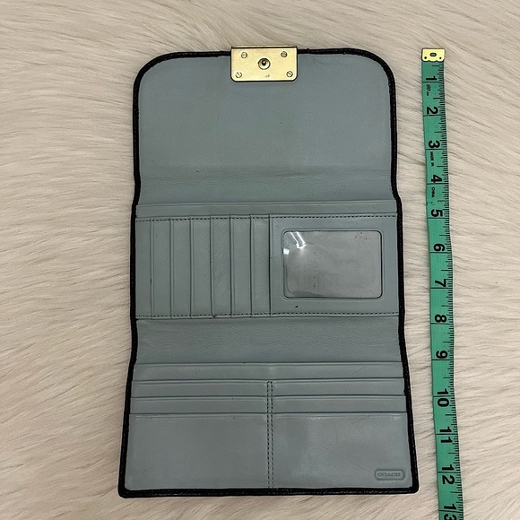 COACH KRISTIN TRIFOLD CHECKBOOK WALLET - Picture 11 of 11